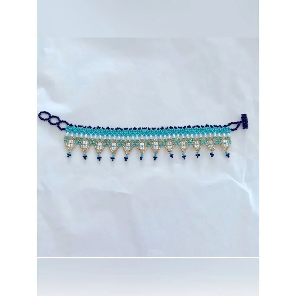 Boho Seed Bead Bracelet Hand made in Honduras